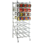 image of Lakeside 335 Full Size Aluminum Mobile Can Storage Rack w/ 216 #10 Cans Capacity
