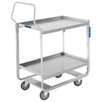 image of Lakeside 4943 39" Handler™ 2-Shelf Stainless Steel Tough Transport Utility Cart 