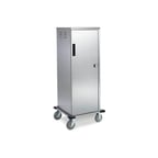 image of Lakeside 5620 Stainless Steel 20 Tray Elite Series Meal Delivery Cart w/ 1 Door, 1 Compartment 