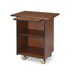 image of Lakeside 66109 Enclosed Breakout Dining Station w/ 1 Fixed Shelf, 1 Pull-Out Shelf