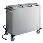 image of Lakeside 7502 Stainless Steel Heated Three Stack Pellet Dispenser for 7" to 10 1/4" Pellets