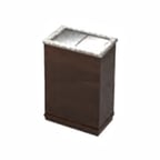 image of Lakeside 79866 Stainless Steel Mobile Ice Bin, 200 lb, Black