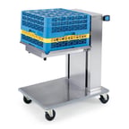 image of Lakeside 816 Single Platform Mobile Cantilever Tray Dispenser for 10" x 20" Trays