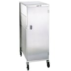 image of Lakeside 852 Stainless Steel 20 Tray Enclosed Meal Delivery Cart w/ 1 Compartment
