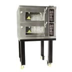 image of LBC Bakery SE-913-B 36" Electric BakerSeries Triple-Deck Oven w/ Stone Hearth, Digital Display