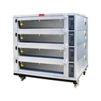 image of LBC Bakery SE-921-B 55" Electric BakerSeries Single-Deck Oven w/ Stone Hearth, Digital Display