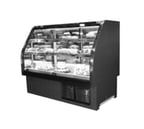 image of MarcRefrig LUDBDCR-48 48" Curved Refrigerated Deli Display Case