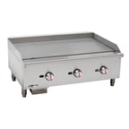 image of Magic Chef M36MG 36" Countertop Manual Gas Griddle, 5/8" Steel Plate, 90.000 BTU