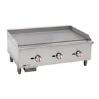 image of Magic Chef M36TG 36" Countertop Thermostatic Gas Griddle, 5/8" Steel Plate, 90.000 BTU