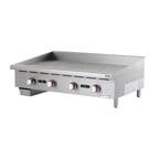 image of Magic Chef MCCTG48A 48" Countertop Thermostatic Gas Griddle, 1" Steel Plate, 120.000 BTU
