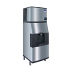 image of Manitowoc IDT0420A/SPA162 Full Cube 470 lb Ice Machine with Ice Dispenser, 120 lb Bin