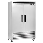 image of Maxx Cold MCF-49FDHC 54" Two Section Reach-In Freezer w/ 2 Solid Doors, Bottom Mount, 43 cu. ft.