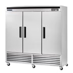 image of Maxx Cold MCR-72FDHC 81" Three Section Reach-In Refrigerator w/ 3 Solid Doors, Stainless Steel, 67 cu. ft.