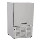 image of Maxx Ice MMAR25S 14" Air Cooled Crescent 25 lb Undercounter Ice Machine with 12 lb Bin, Stainless