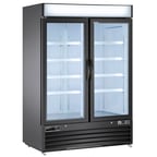image of Maxx Cold MVMF48B 54" Glass Door Freezer Merchandiser, 48 cu. ft.