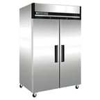 image of Maxx Cold MXCF-49FDHC 53" Two Section Reach-In Freezer w/ 2 Solid Doors, Top Mount, 49 cu. ft.