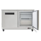 image of Maxx Cold MXCR48UHC 48" 2-Section Undercounter Refrigerator w/ 2 Solid Doors, 12 cu. ft.