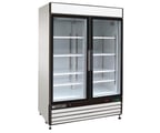 image of Maxx Cold MXM2-48FHC 54" 2 Glass Doors Freezer Merchandiser in White, 48 cu.ft.