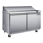 image of Maxx Cold MXSR48SHC 48" Refrigerated Sandwich/Salad Prep Table w/ 2 Doors, 13.77 cu. ft. 
