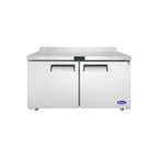image of Atosa USA MGF8410GR 60" 2-Section Worktop Refrigerator w/ 2 Doors, 17.2 cu. ft.