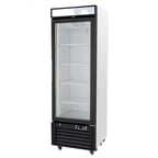 image of Migali C-12RM-HC 24" 1-Section Merchandiser Refrigerator in White, with Glass Door, 12.0 cu. ft.