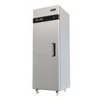 image of Migali C-1R-LHH-HC 28" One Section Reach-In Refrigerator w/ Solid Left Hinged Door, Top Mount, 21 cu. ft.