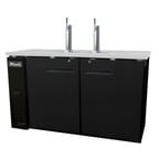 image of Migali C-DD60-2-HC 60" 2 Columns Draft Beer Cooler, 2 Keg, 15.8 cu. ft.