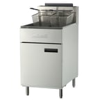 image of Migali C-F75-LP 21" Floor Model Liquid Propane Gas Full Pot Fryer, 75 lbs