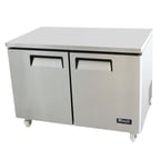 image of Migali C-U48F-HC 48" 2-Section Undercounter Freezer w/ 2 Doors, 12 cu.ft.