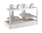 image of Mibrasa GMB 160 64" Countertop Charcoal Parrilla Grill w/ (2) Adjustable Grills