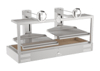 image of Mibrasa GMB 200 82" Countertop Charcoal Parrilla Grill w/ (2) Adjustable Grills