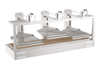 image of Mibrasa GMB 252-3GR 99" Countertop Charcoal Parrilla Grill w/ (3) Adjustable Grills
