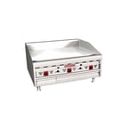 image of Magikitchn MKG-36-E 36" Countertop Gas Griddle, Electronic Thermostat, 1" Steel Plate, 90.000 BTU