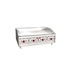 image of Magikitchn MKG-48 48" Countertop Gas Griddle, Snap-Action Thermostat , 1" Steel Plate, 120.000 BTU