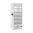 image of Beverage Air MMF12HC-1-W-IQ 25" 1 Glass Door Merchandiser Freezer in White, 11.9 cu. ft.