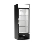 image of Beverage Air MMF19HC-1-B 27" 1 Glass Door Merchandiser Freezer in Black, 17.87 cu. ft.