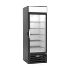 image of Beverage-Air MMF23HC-1-B-IQ 27" 1 Glass Door Merchandiser Freezer in Black, 22.5 cu. ft.