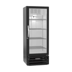 image of Beverage Air MMR12HC-1-B 24"1-Section Glass Door Merchandiser Refrigerator in Black, 12 cu. ft.