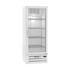image of Beverage Air MMR12HC-1-W 24" One Glass Door Merchandiser Refrigerator in White, 12 cu. ft. 