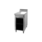 image of Montague Company 18-5A 18" Gas Heavy Duty Range w/ (2) Open Burners, Open Cabinet Base, 60.000 BTU