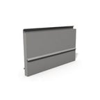image of Montague Company HB-72 72" x 18" Stainless Steel Backguard Flue Riser without Shelves