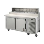 image of Montague Company PT-96-SC 96" Mega Top Sandwich Prep Table w/ 4 Doors, 39 Pans