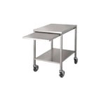 image of Market Forge 92-1012 24" Undershelf MSS Mobile Stand 28"D x 34"H w/ Removable Slide-Out Shelf