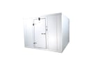image of Mr.Winter MRW8X8CFRHH-O 8' X 8' Outdoor Walk-In Cooler Panels Only with Floor