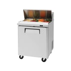 image of Turbo Air MST-28-N 27" One Section Sandwich / Salad Prep Table w/ 1 Door, 8 Pans