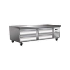 image of IKON ICBR-74 74" 4 Drawers Refrigerated Chef Base w/ Marine Edge, 10.8 cu. ft.