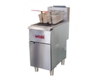 image of IKON IGF-75/80-LP 150,000 Btu Freestanding Propane Gas Fryer, 80 Lb