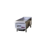 image of IKON IMG-12 12" Countertop Gas Griddle, Manual Controls, 3/4" Steel Plate, 30.000 BTU