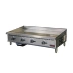 image of IKON IMG-48 48" Countertop Gas Griddle, Manual Controls, 3/4" Seel Plate, 120.000 BTU