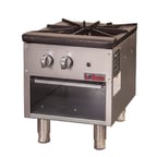 image of IKON ISP-18 18" Gas Stock Pot Range w/ (1) Three Ring Burner, Manual Controls, 80.000 BTU